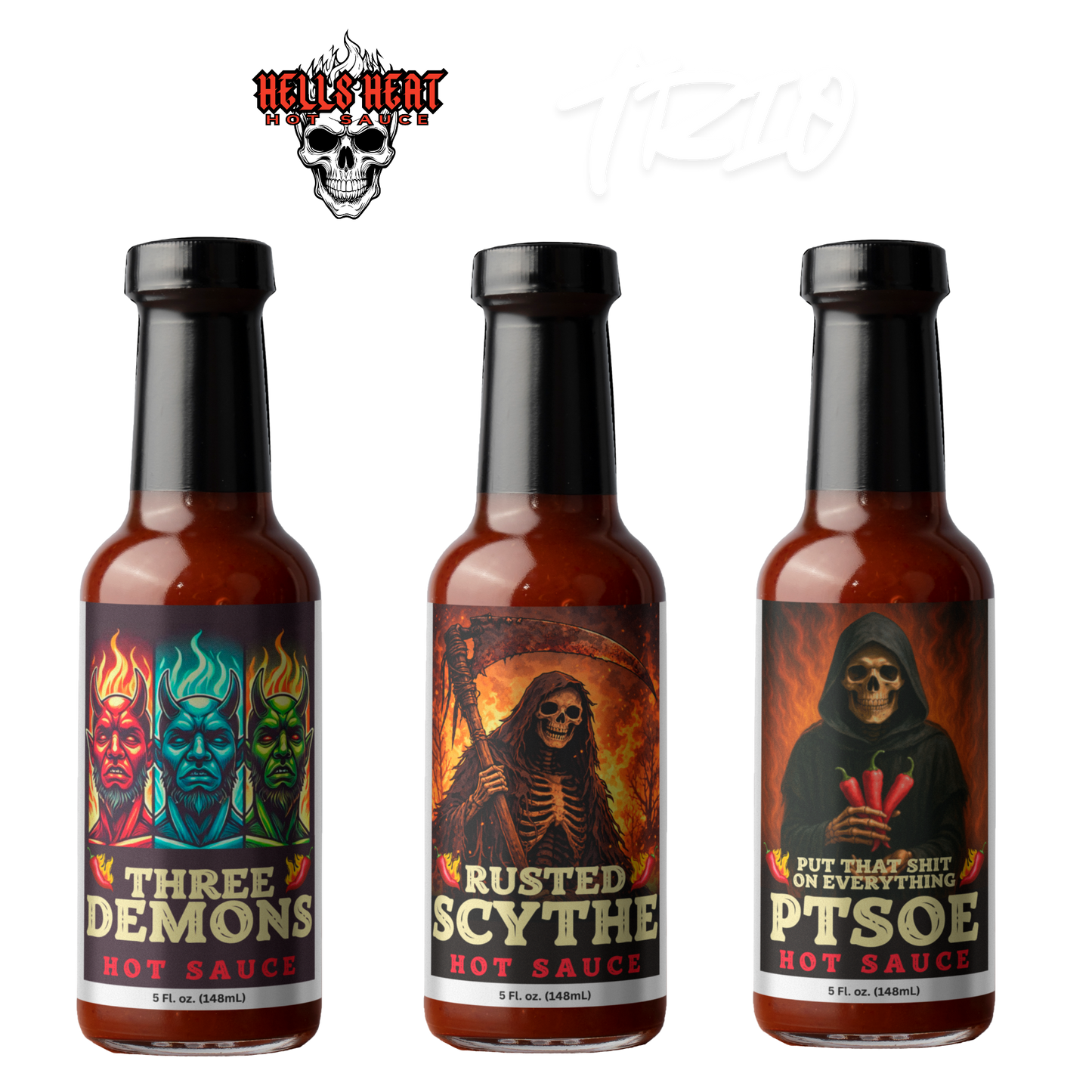 Hells Heat Hot Sauce Trio