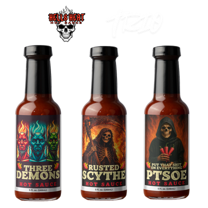Hells Heat Hot Sauce Trio